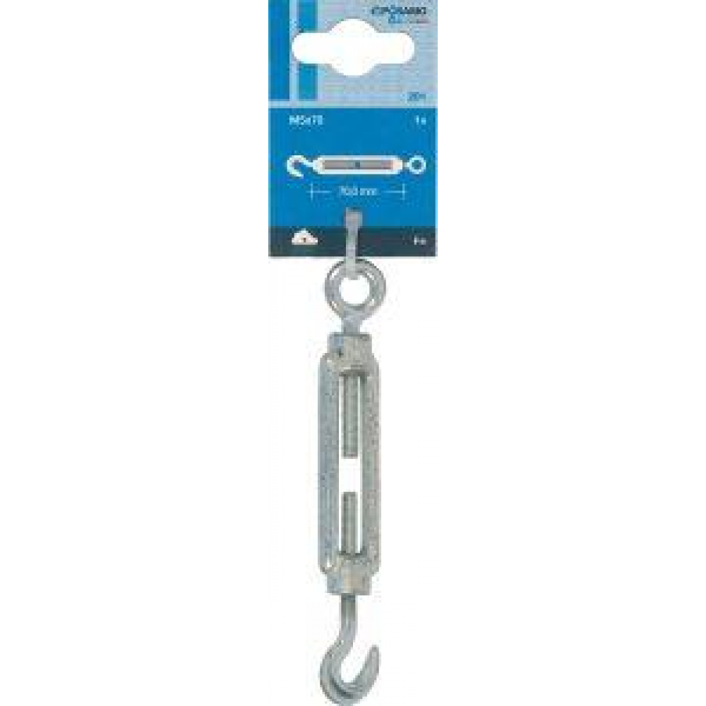 Spannschloss M6 x 110 mm DIN 1480 Haken/Öse verzinkt PÖSAMO SB 1 Stk
