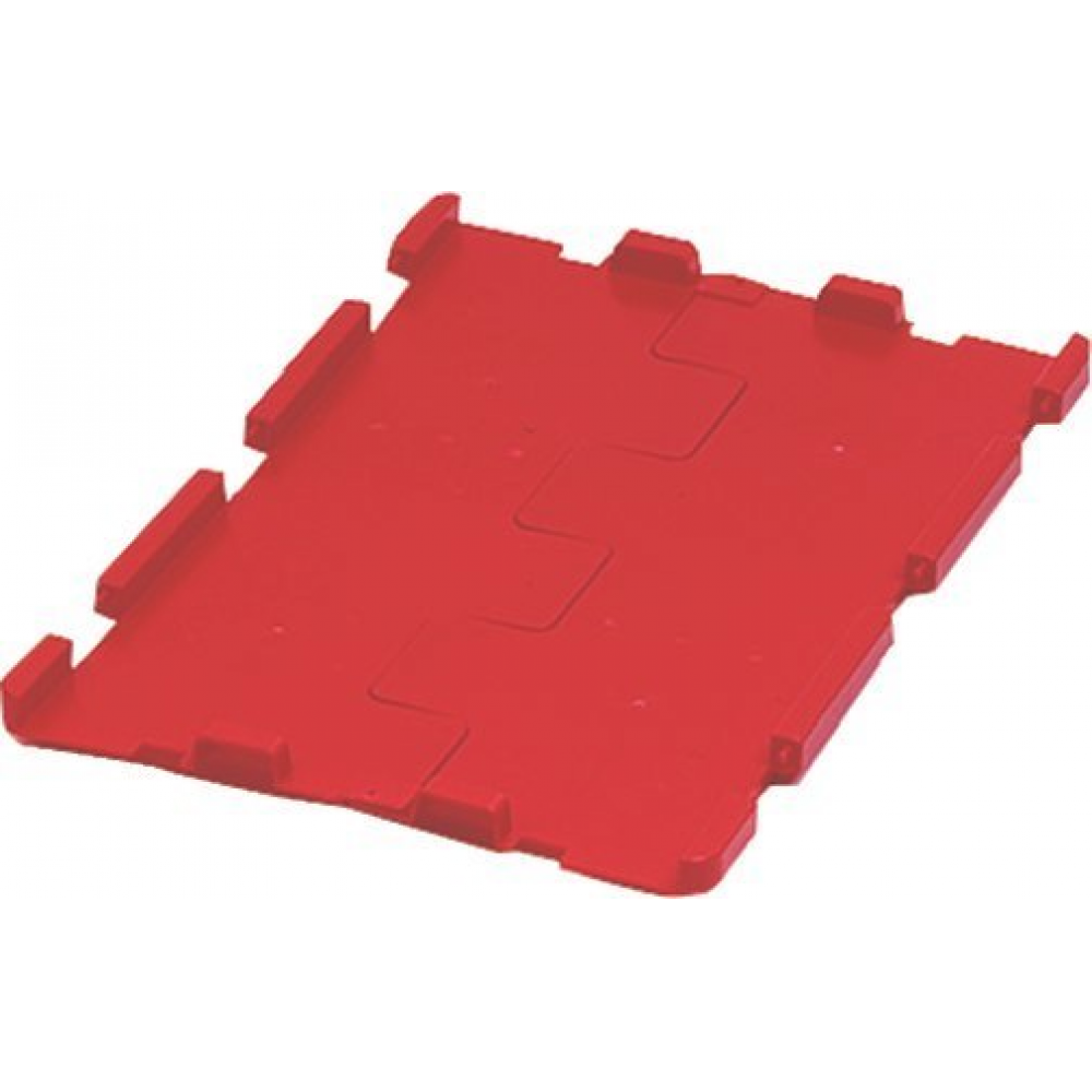 Klappdeckel für VTK rot f.Transport-Stapelkasten B300x T200 mm VE 4