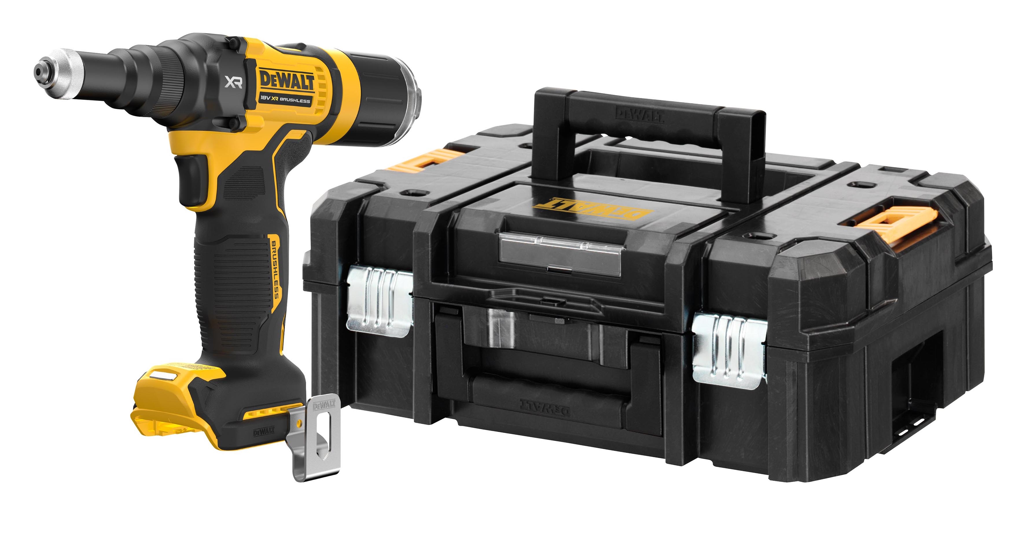 Dewalt DCF403NT-XJ,  Akku-Nietpistole, 18V, Basisversion, 18 Volt Akku-Nietpistole 2,4-4,8mm - für Akku Plus
