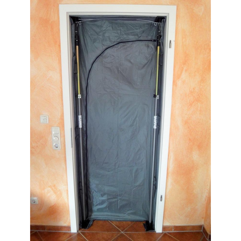 Staubschutztür und -wand, mit Klemmset / -310x130cm Klettver
