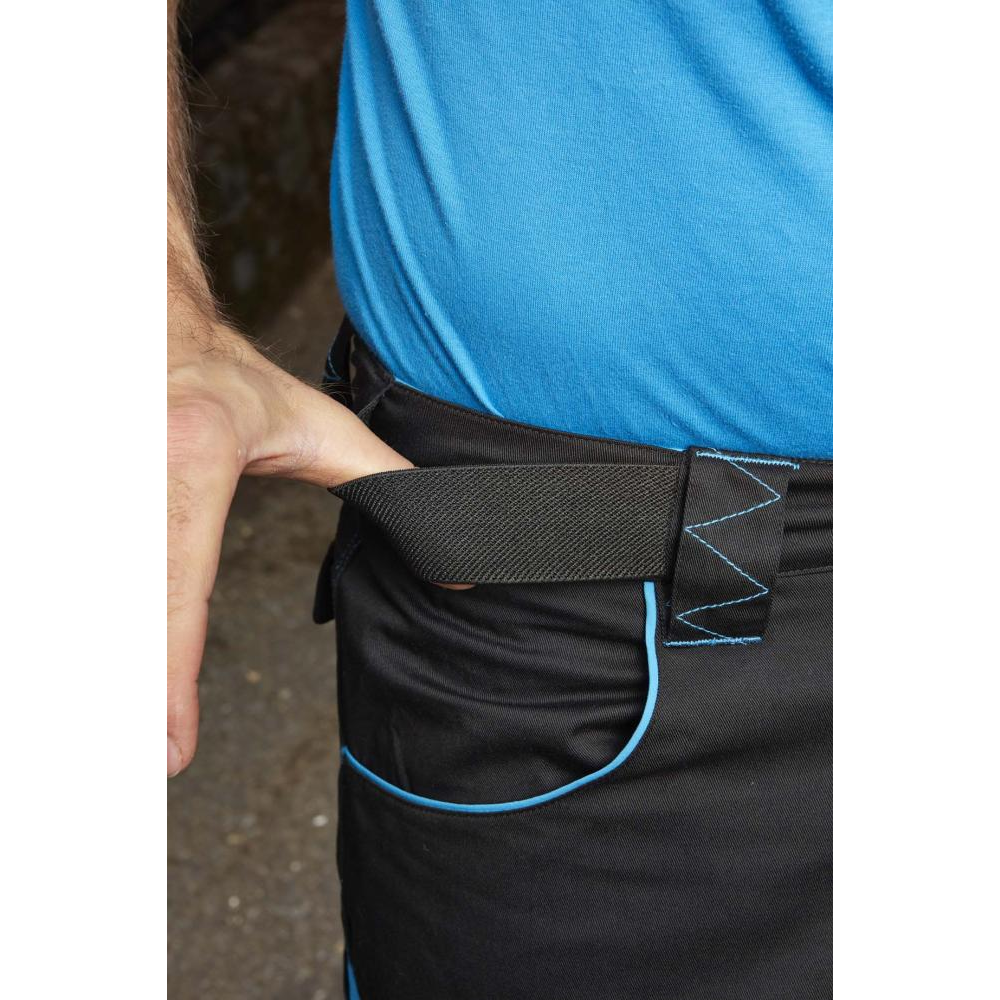 Herren Bermuda Gr. 60 schwarz/türkis FORTISkis, Gr. 60