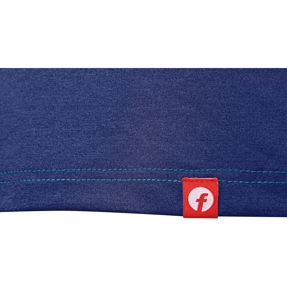 T-Shirt Gr. 3XL Quick Dry kornblau/schwarz meliert Fortis Elements