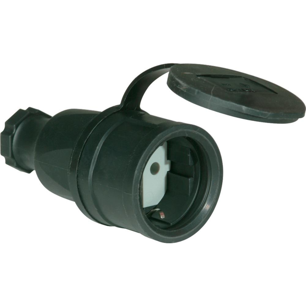 Schutzkontakt-Kupplung, Gummi Schukokupplung G IP44 250 V, 16 A
