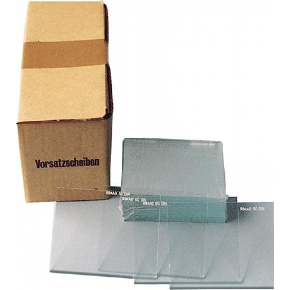 Zubehör-/Ersatzscheiben für Schutzschild Vorsatzglas DIN 90x110mm klar