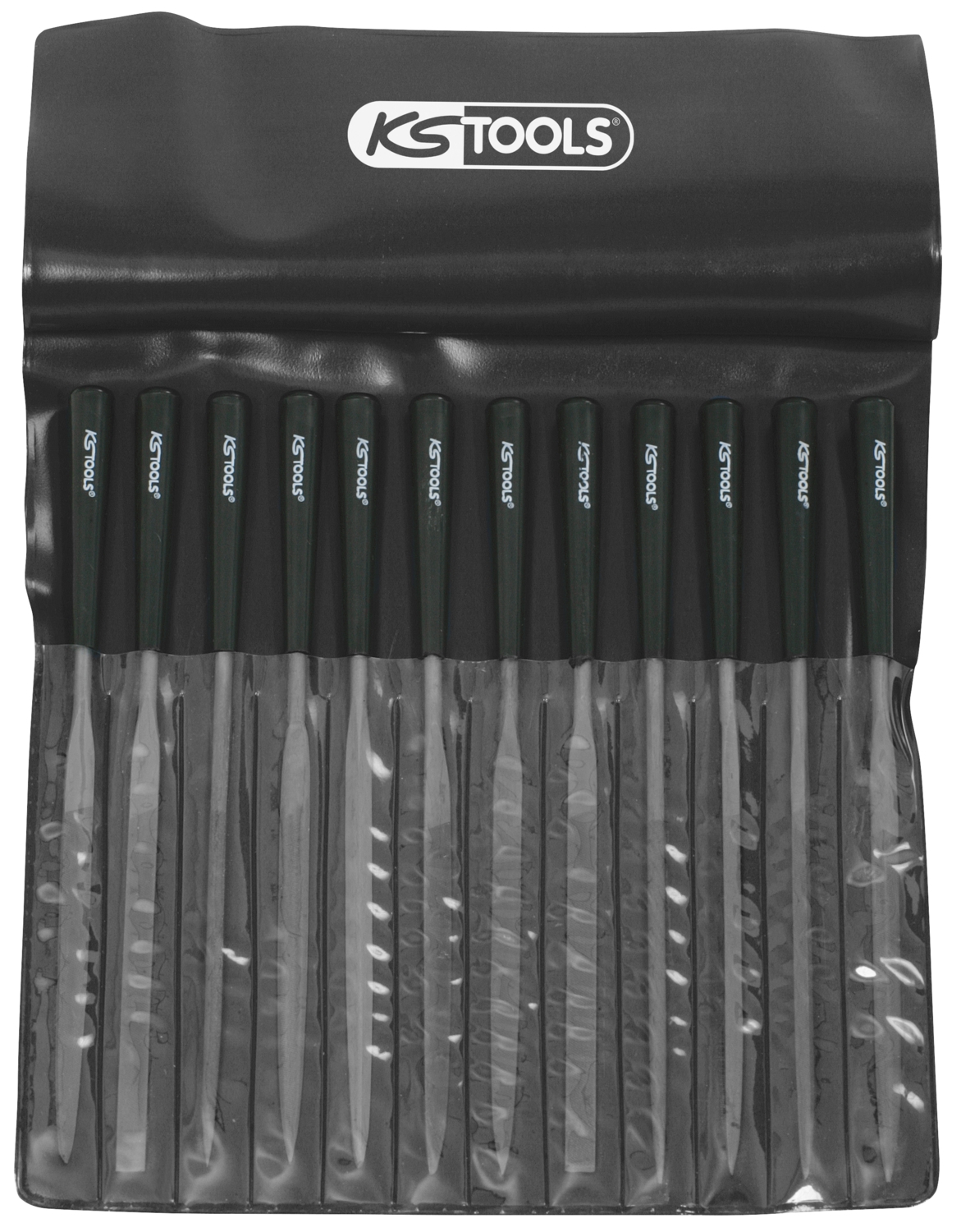 KSTOOLS Nadelfeilen-Satz mit Kunststoffheft, 12-tlg