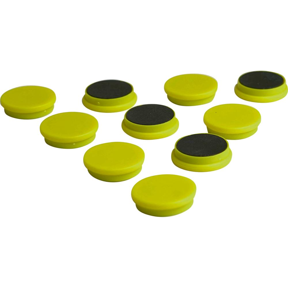 Organisationsmagnet rund gelb 30mm Eclipse
