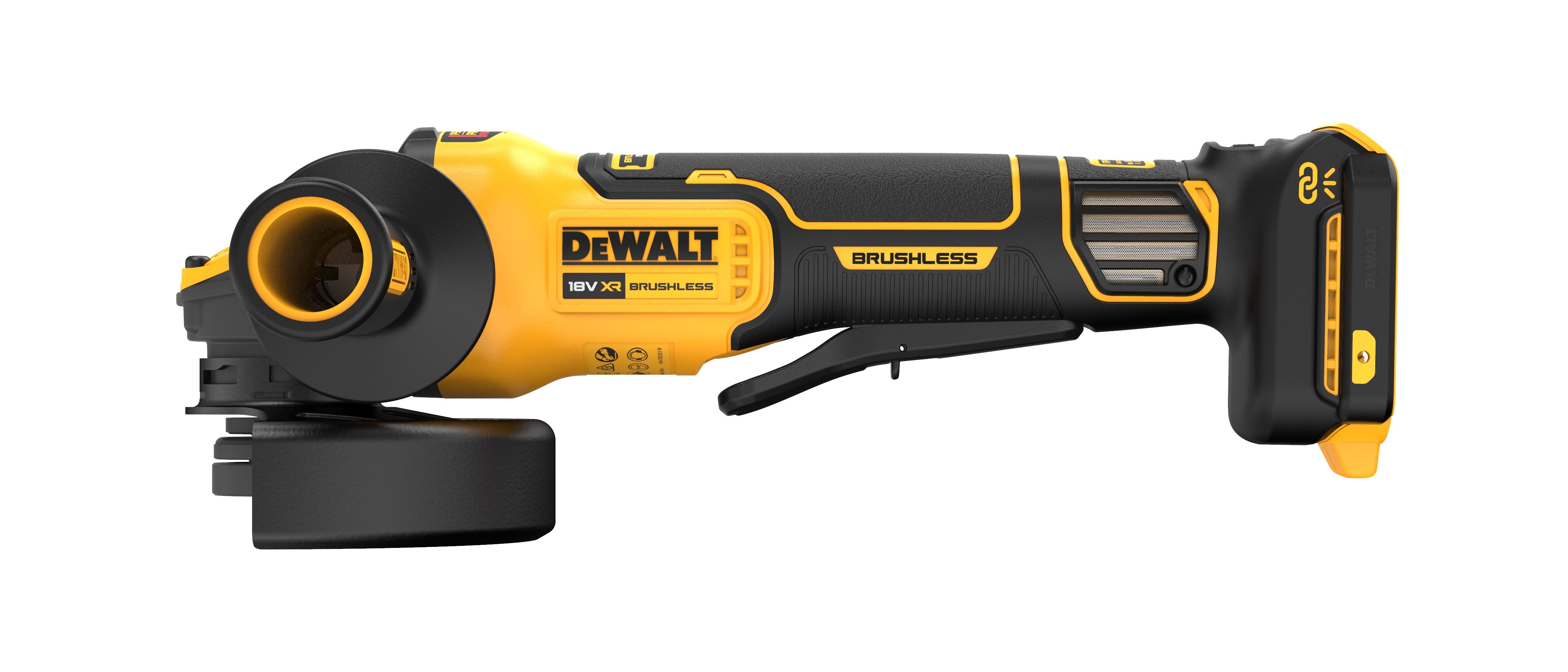 Dewalt DCG416VSN-XJ,  Akku-Winkelschleifer, 18V, Basisv., 18 Volt Akku-Winkelschleifer (125 mm) mit regulierbarer Drehzahl und Paddelschalter - Basisversion
