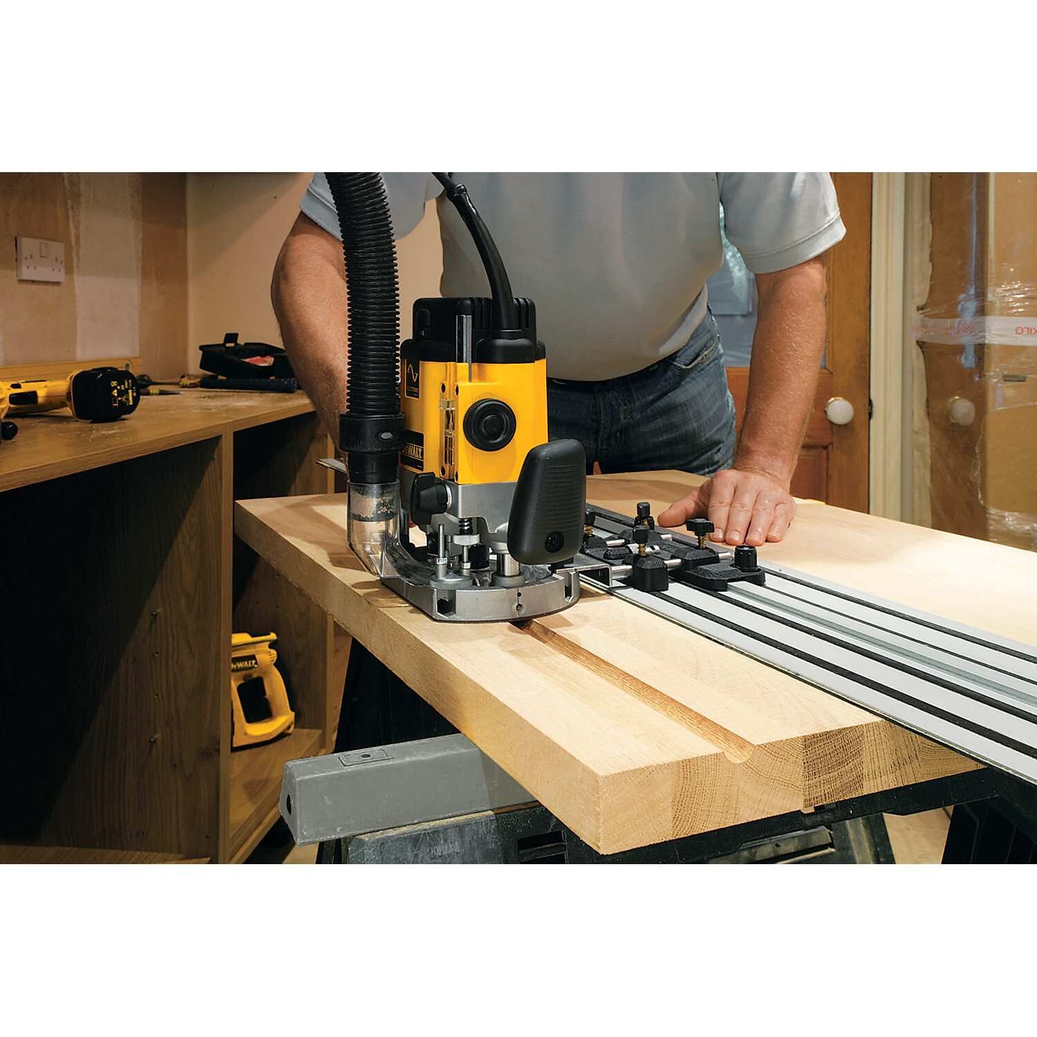 Dewalt DWS5031-XJ,  Fuehrungssch. Adapter Oberfraesen, Führungsschienen Adapter für Oberfräsen
