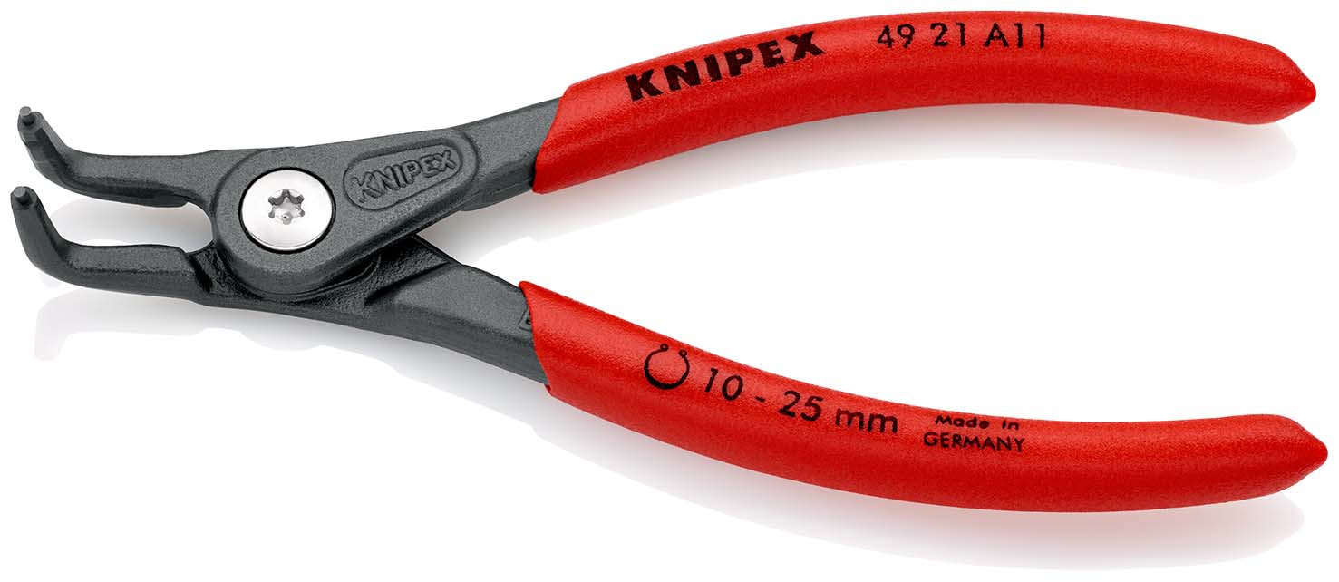 Sicherungsringzange außen gebogen mit Feder A11 mmKNIPEX