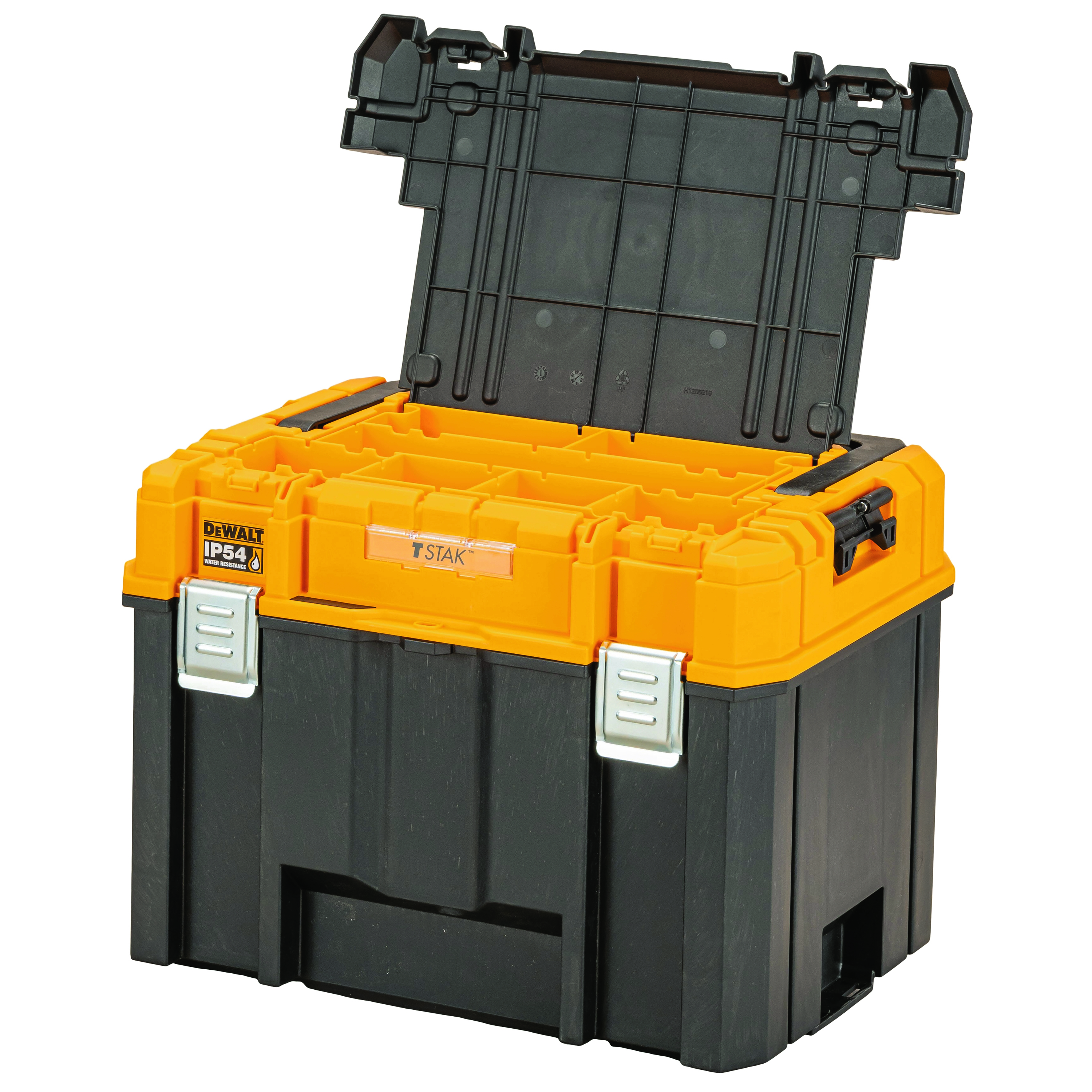 Dewalt DWST83343-1,  TSTAK VII Tiefe Werkzeugbox IP54, TSTAK VII Tiefe Werkzeugbox mit IP54 Schutz für große Maschinen und Zubehör (44l Volumen)