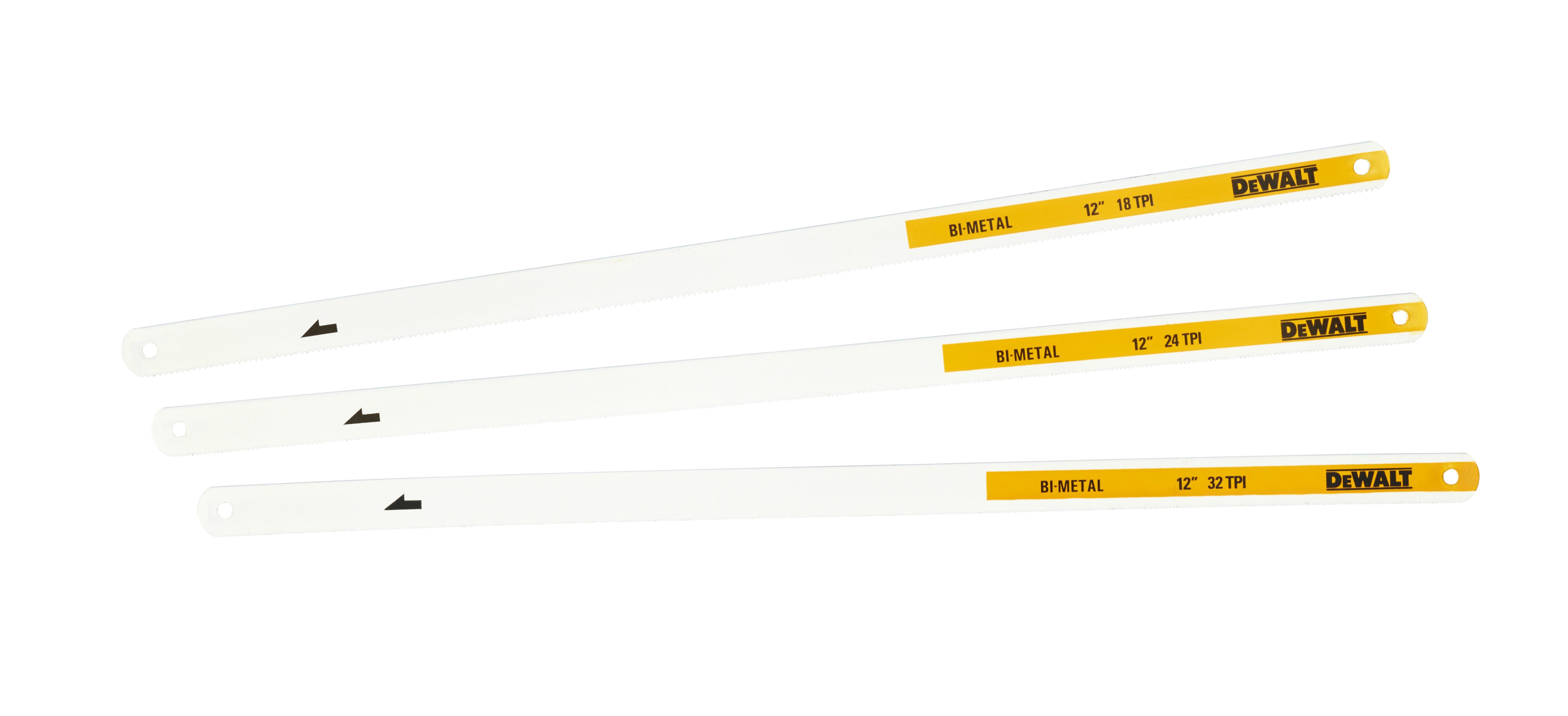 Dewalt DWHT0-20558,  Bi-Metall-Saegeblaetter 300mm 3er Pack, Bi-Metall-Sägeblätter 300mm 3er Pack mit 18 / 24 / 32 TPI