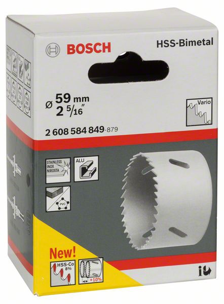 Bosch Lochsäge HSS-Bimetall für Standardadapter, 59 mm, 2 5/16-Zoll