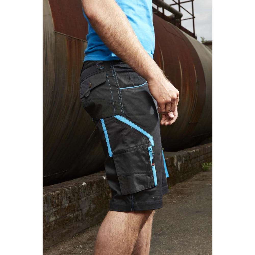 Herren Bermuda Gr. 60 schwarz/türkis FORTISkis, Gr. 60