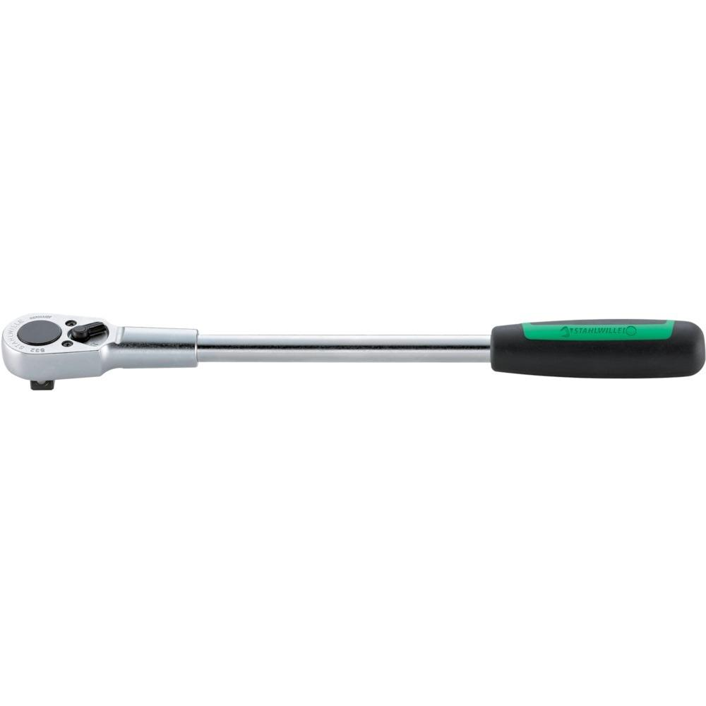 Hebel-Umschaltknarre 1/2", Nr. 532 380mm"36Zähne Stahlwille