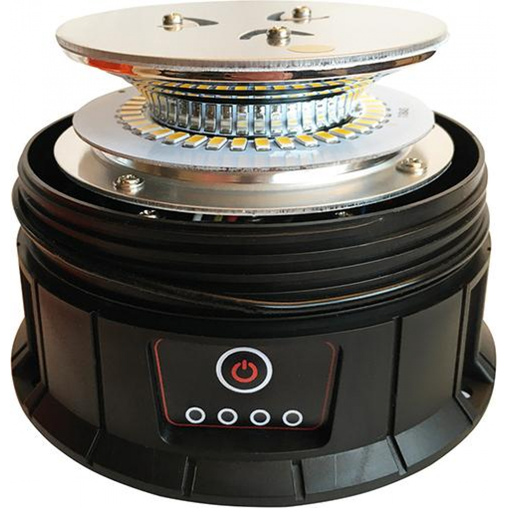 Rundum-Kennleuchte, Akku 12/24 V, R65 Rundumkennleuchte LED Magnetisch, Saugfuß
