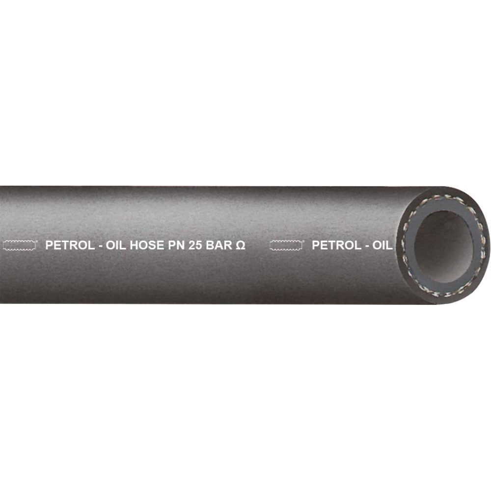 Druckschlauch Petrol-Oil Öl-/Benzinschlauch schwarz, 25bar, 8x4, mm