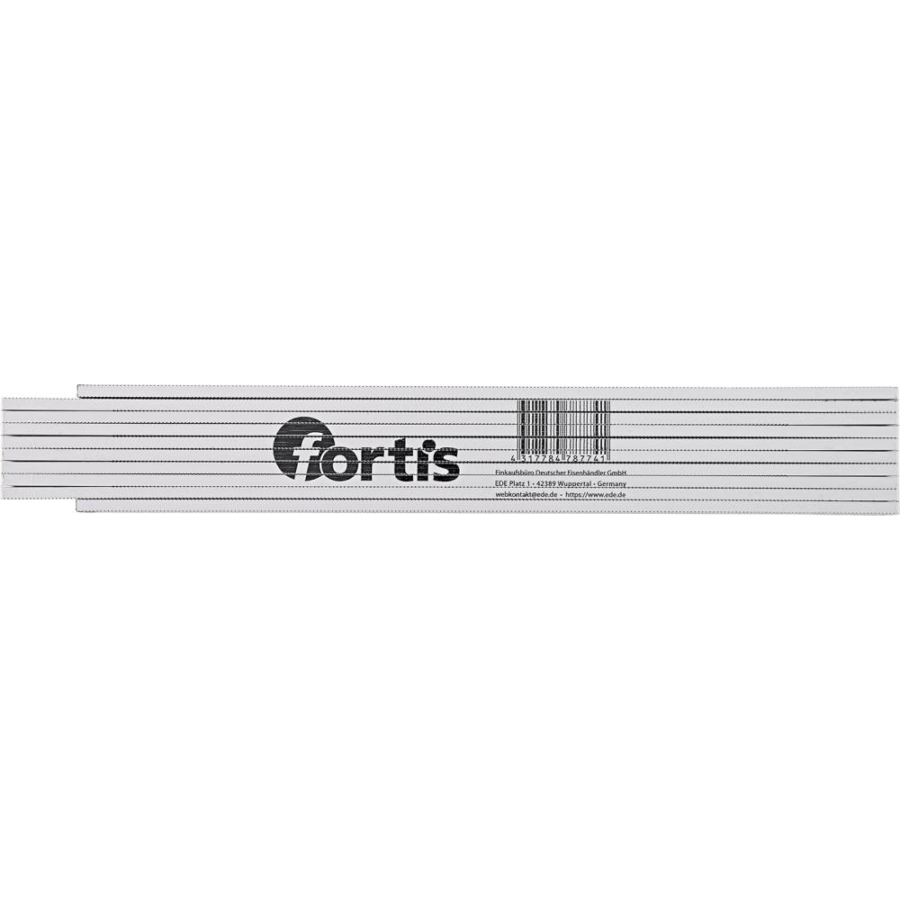 Holz-Gliedermaßstab Gliedermaßstab Buche 2mx16mm weiß FORTIS