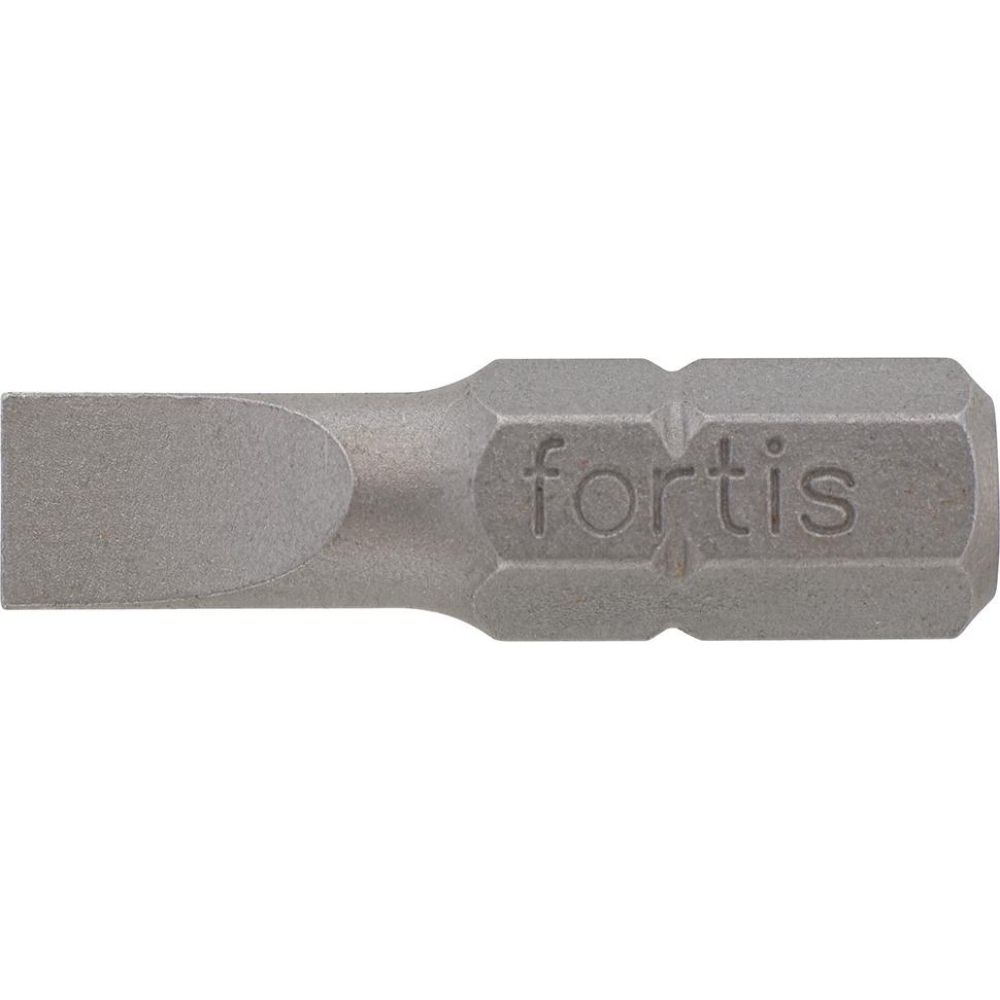 Bit 1/4" für Schlitz-Schrauben zähhart DIN3126 C6,3 Schlitz 4,5x0,6x25mm 10er Pack FORTIS