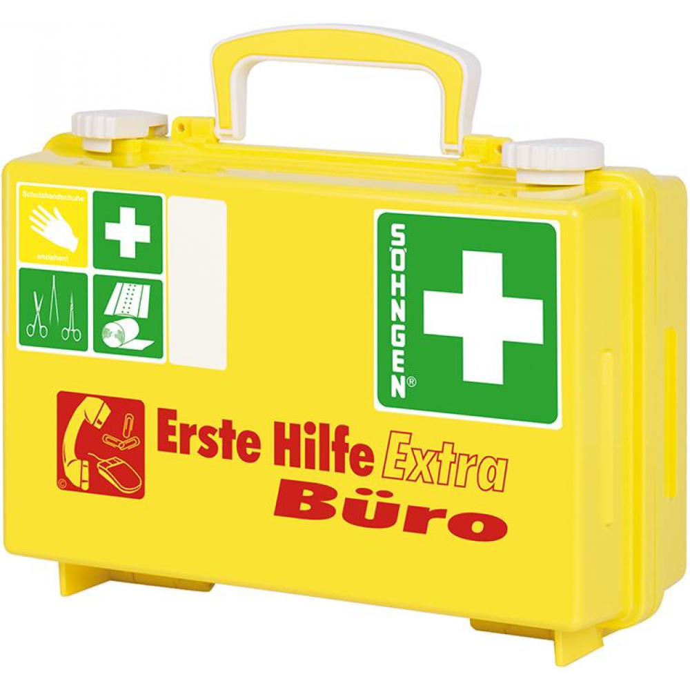 Erste-Hilfe-Koffer Extra Büro DIN, 13157 gelb