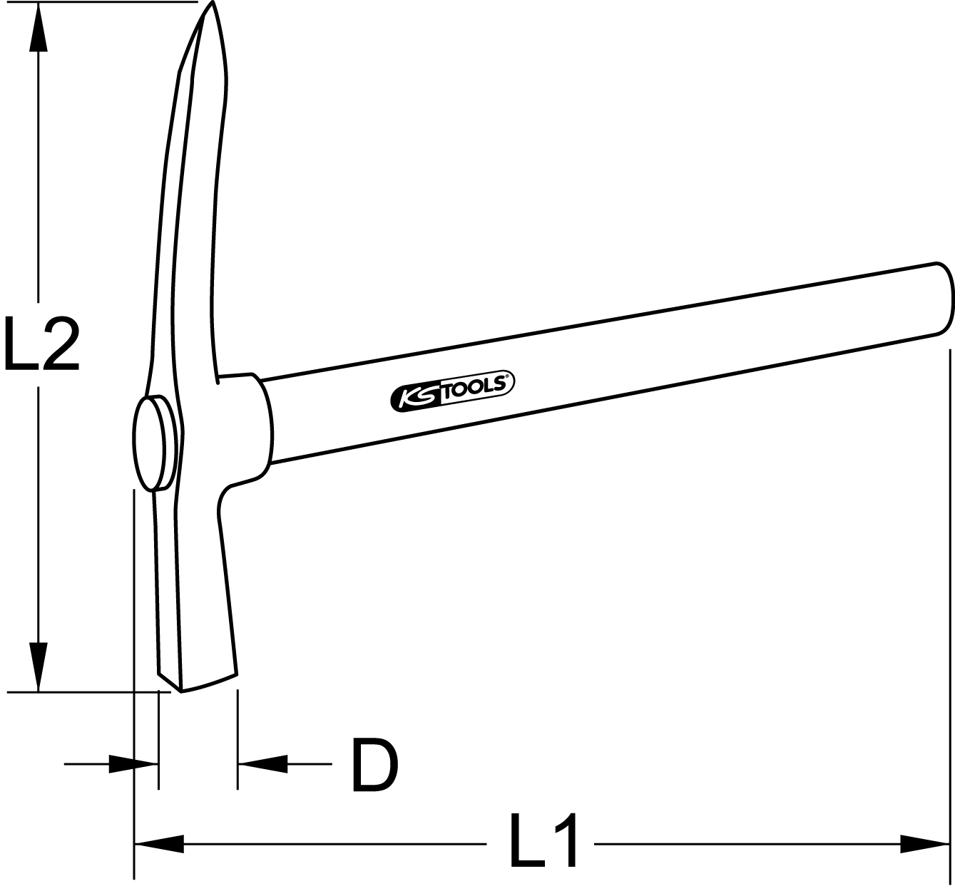 KSTOOLS Schlackehammer