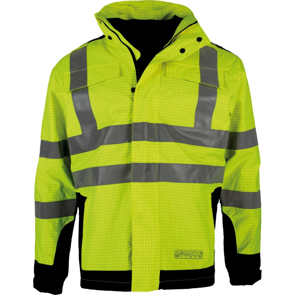 Multinorm-Parka 3850B 3850G gelb/blau, Reflex, Gr.2XLGr.2XL