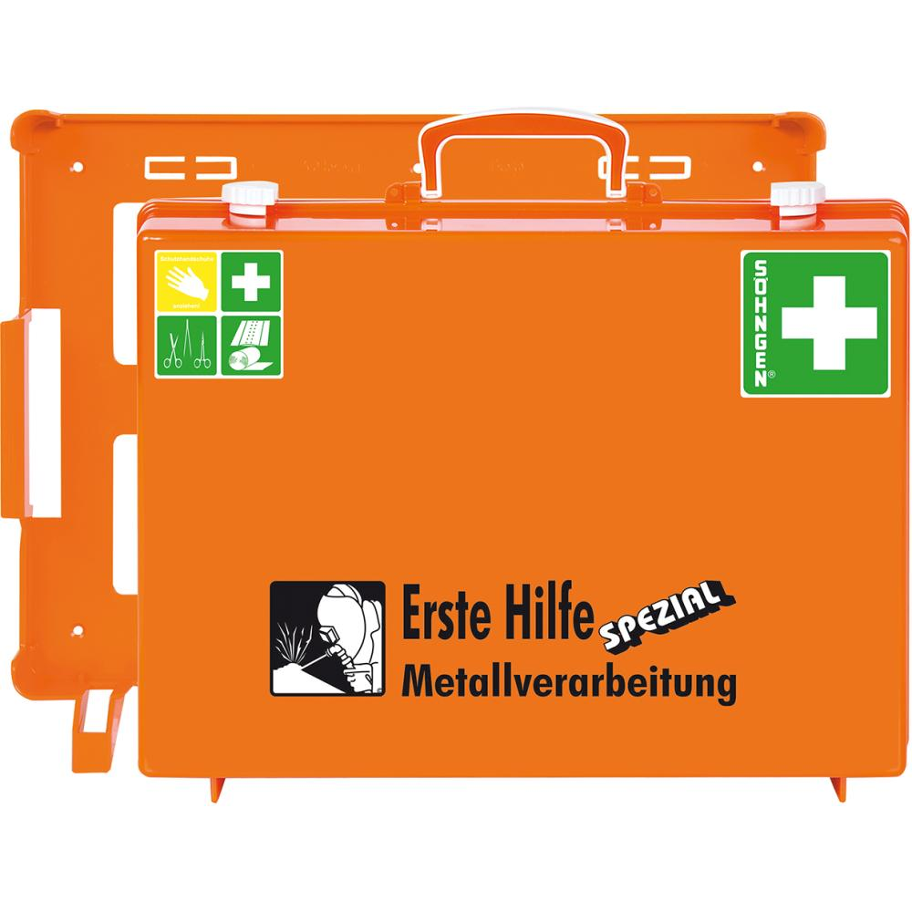 Erste-Hilfe-Koffer Spezial Erste-Hilfe MT-CDMetallverarbeitung orange