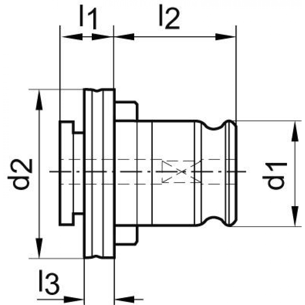 Schnellwechseleinsatz FE2 Schnellwechsel-Einsatz 10,00mm FORTIS