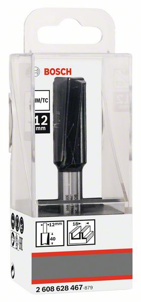 Bosch Nutfräser, 12 mm, D1 18 mm, L 40 mm, G 81 mm