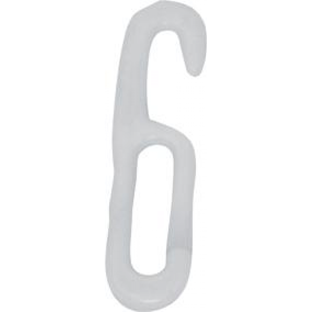 Hakenglied, aus Kunststoff weiß 6 mm