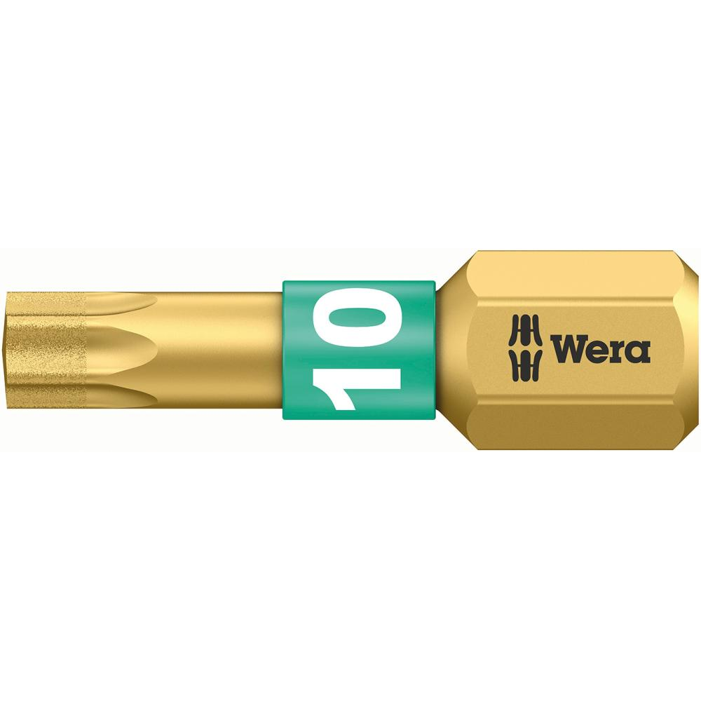 Bit 1/4" für TORX-Schrauben, Diamant, Nr. 867/1 BDC DIN 3126 C6 3,T10x25mm Wera