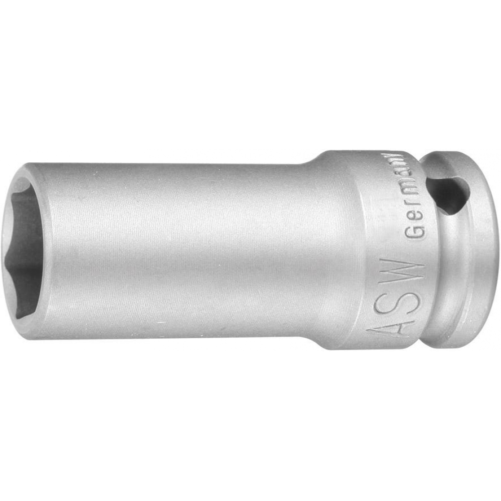 Kraft-Steckschlüssel-Einsatz 1", lang Kraft- Steckschlüsseleinsatz 41mm." ASW