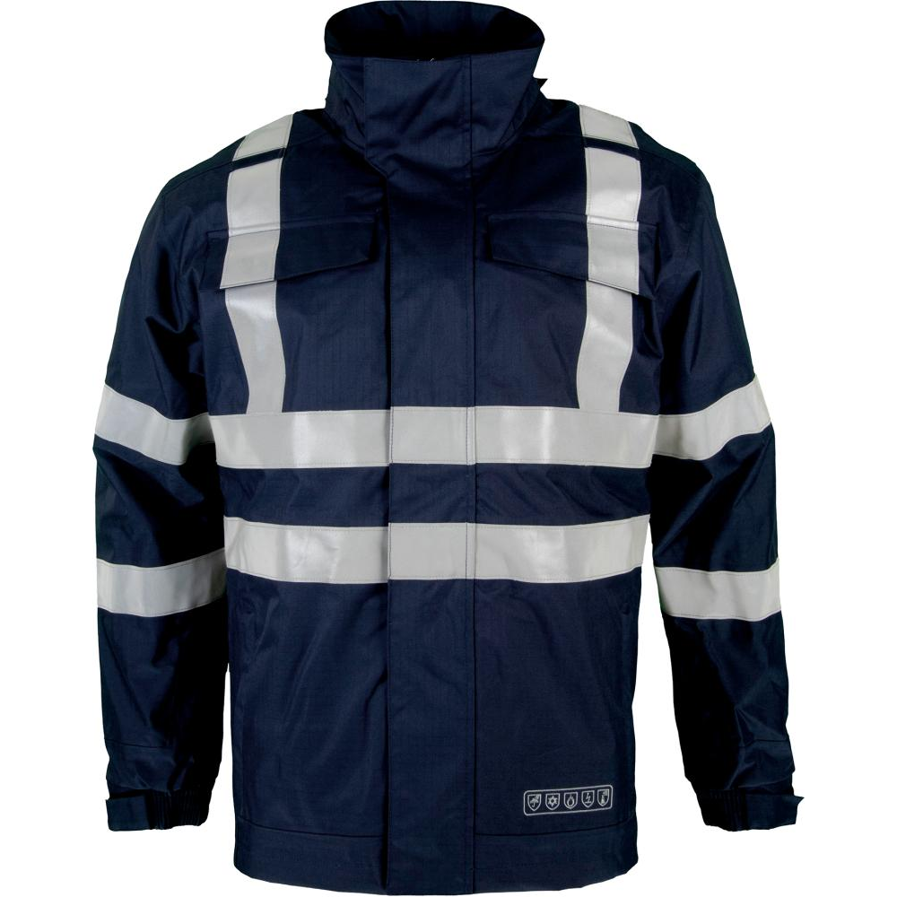 Multinorm-Parka 3850B blau, Reflex, Gr.XL