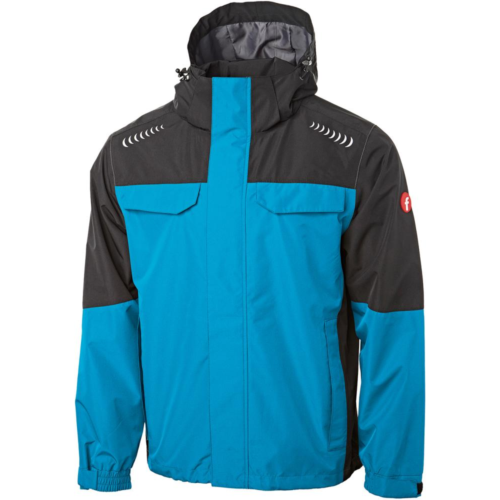 Regenjacke 2XL türkis/schwarz Fortis Elements