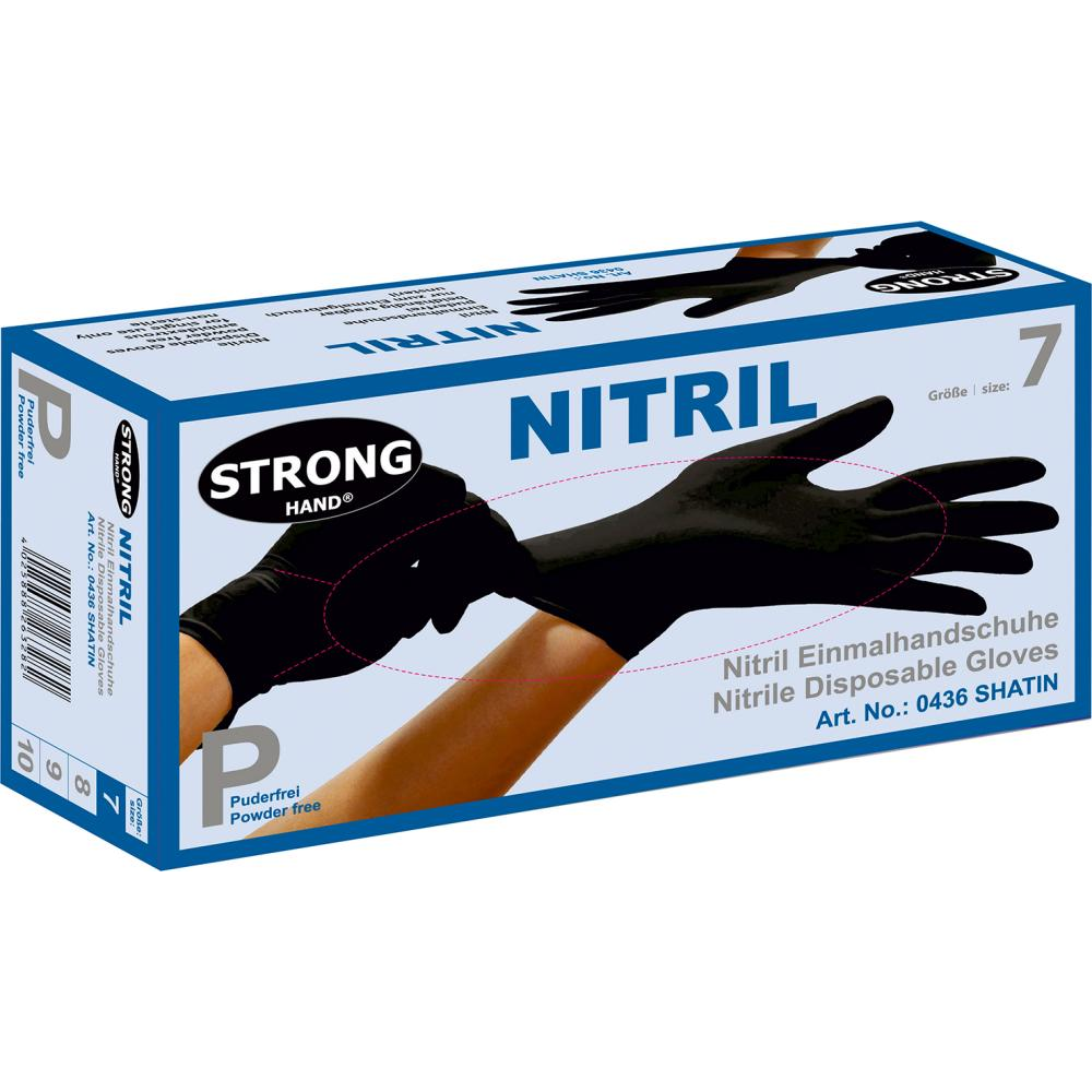 Einweghandschuh SHATIN Ew Nitril,ungep, Gr.10.,Box(a100 )