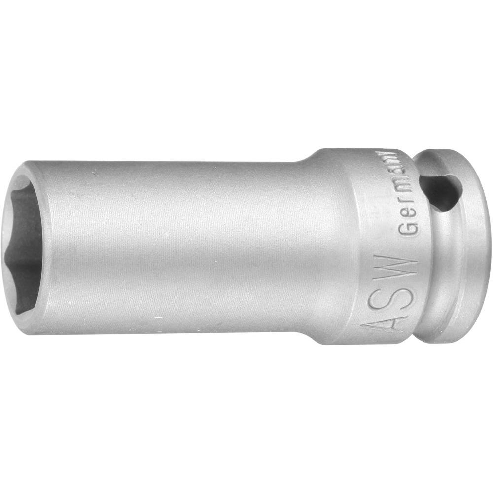 Kraft-Steckschlüssel-Einsatz 1/2", lang Kraft- Steckschlüsseleinsatz 13mm" ASW
