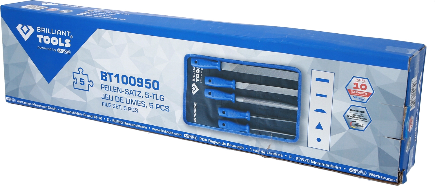 Brilliant Tools  Feilen-Satz, 5-tlg