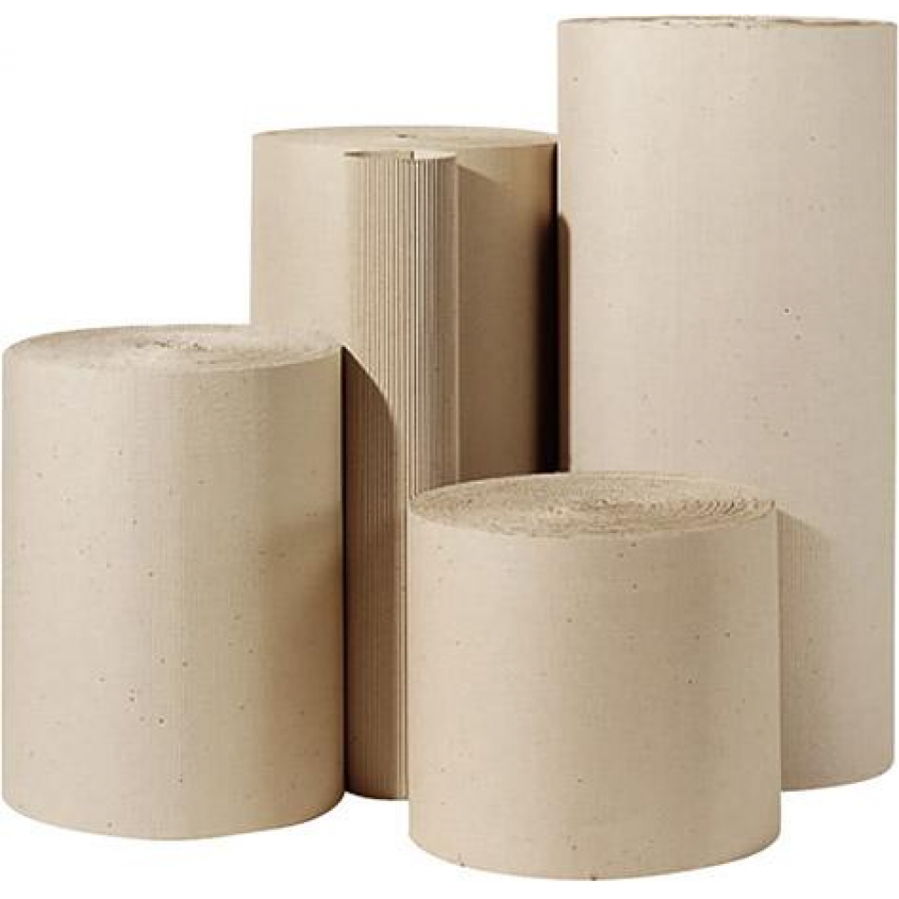Rollen-Wellpappe Rollenwellpa. 1-wellig, 500mm breitx70lfm, 80g/qm