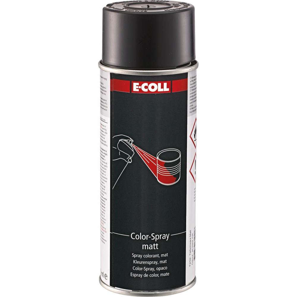 Color-Spray, seidenmatt/matt matt 400ml tiefschwarz E-COLL