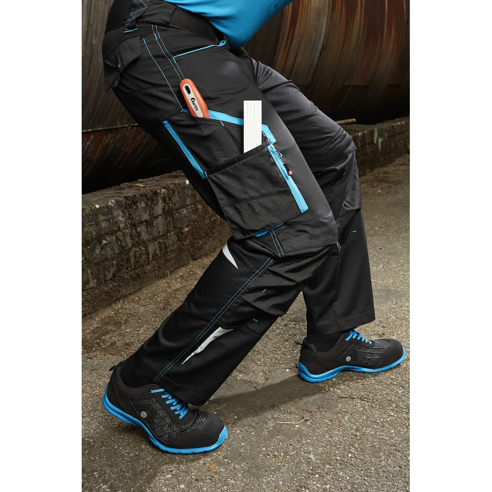 Bundhose twenty-four FORTIS H-Bundhose 24, schwarz/türkis, Gr. 27