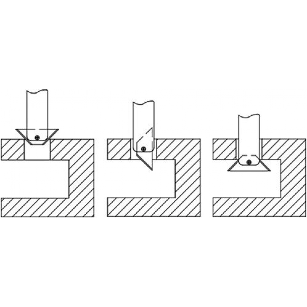 Rückwärts-Entgrater für Bohrungen mit Hartmetallklinge IBT