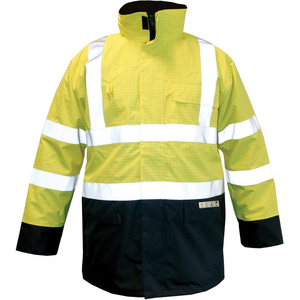 Warnschutzparka M-Safe Parka gelb-blau, Gr.S, Multinorm