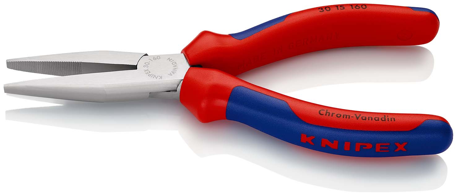 Langbeckzange Form1 flach Form1 mit Griffen mitPVC-Überzug 160mmKNIPEX