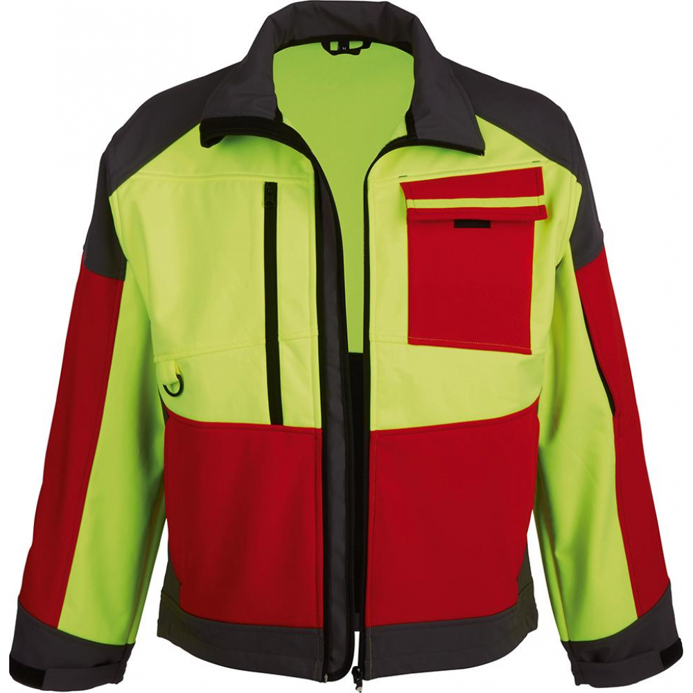 Softshell-Jacke Forest Jack Red Softshelljacke Gr.M rot//gelb