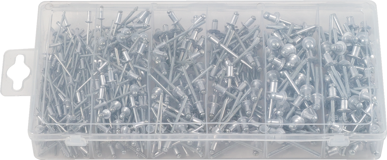 Brilliant Tools  Sortiment Blindnieten, 400-tlg, 2,4 - 3,2 - 4 - 4,8 mm