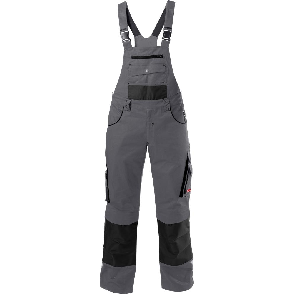 H-Latzhose Gr. 34 d-grau/schwarz FORTISu/schwarz, Gr. 34