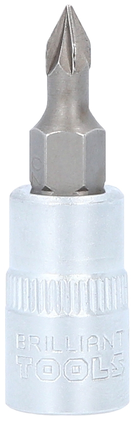 Brilliant Tools  1/4" PZ Kreuzschlitz Bit-Stecknuss, PZ0