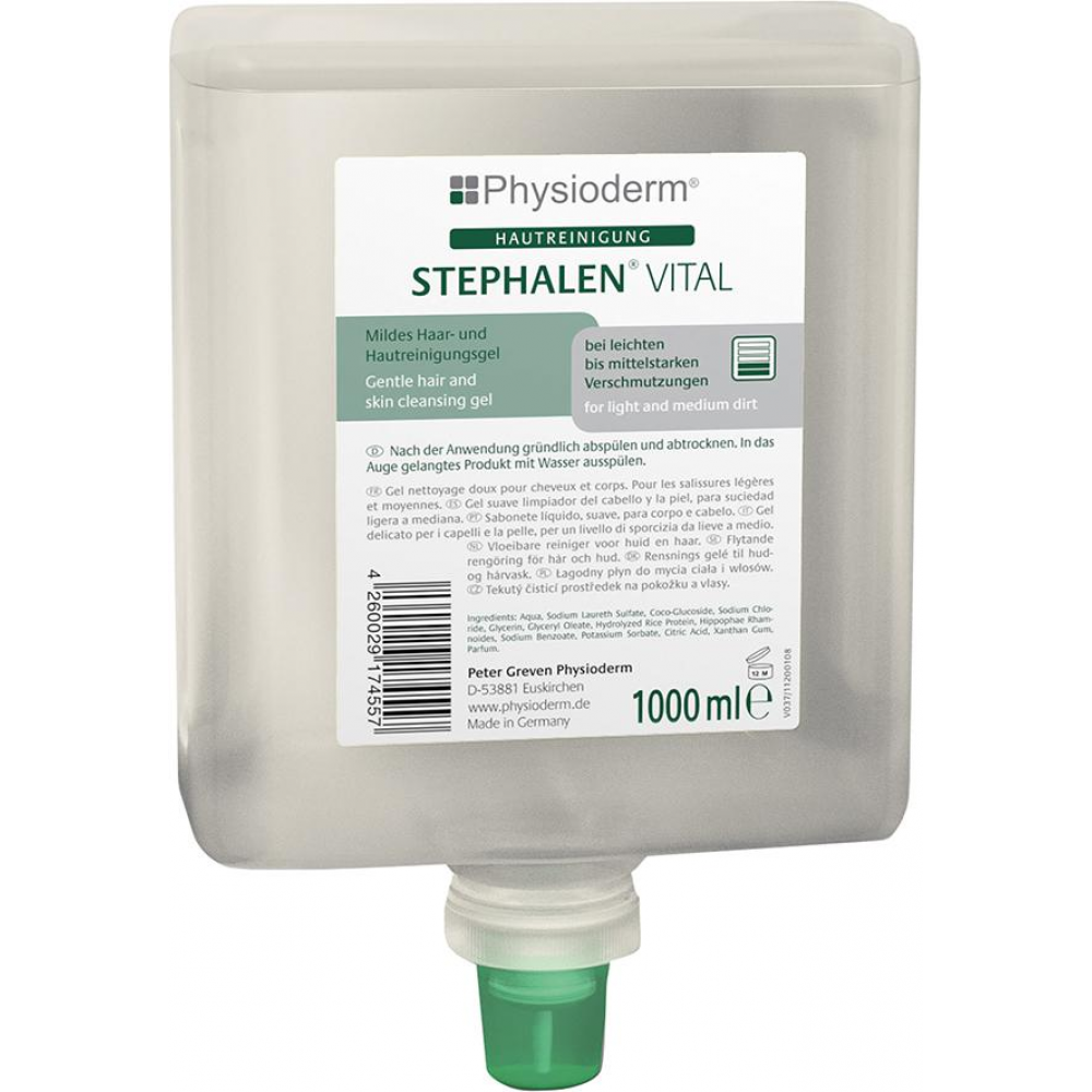 Hautreiniger Stephalen Vital 1000 ml Neptuneflasche Waschgel mild Physioderm