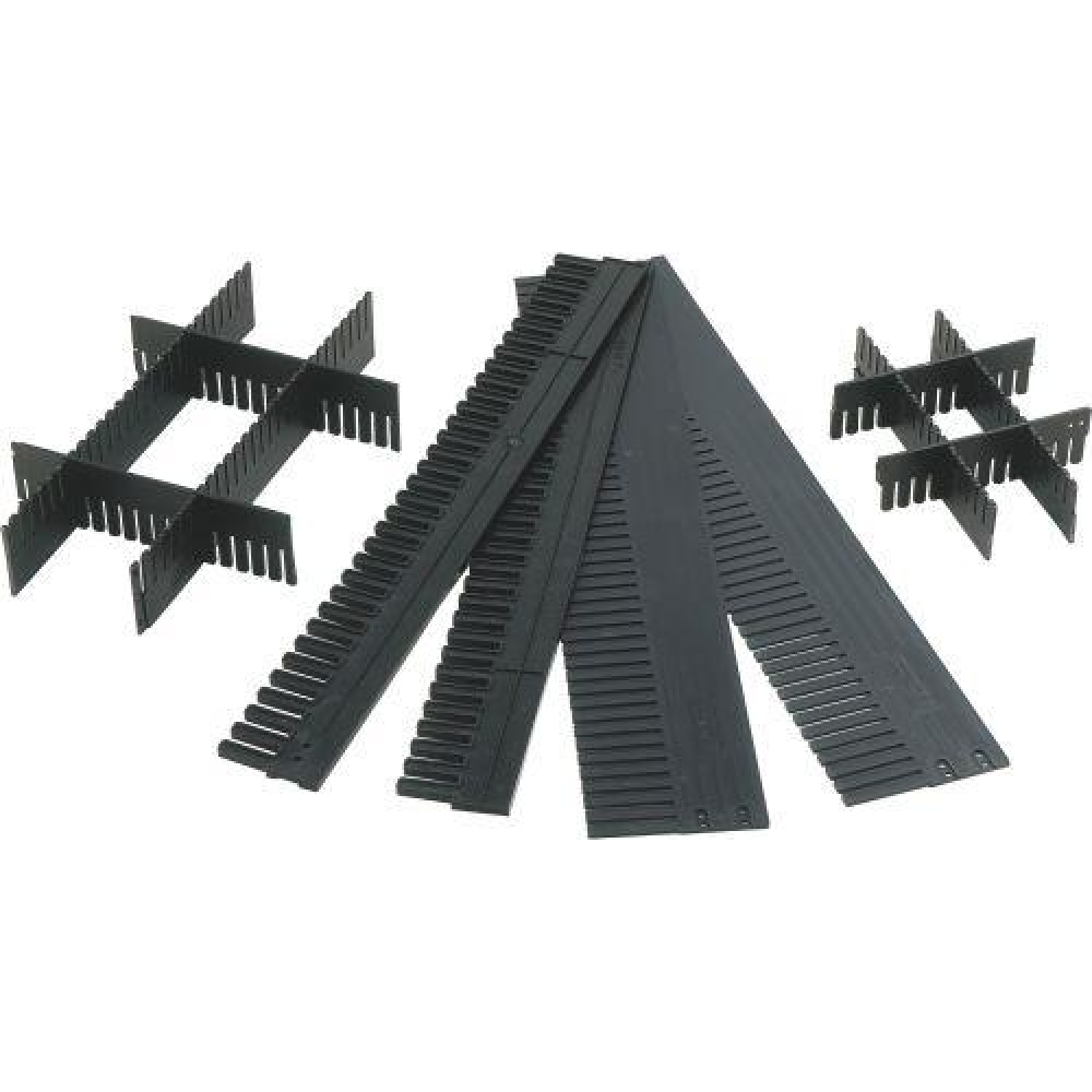 Unterteiler für VTK/TK anthrazit L1150x H80x S5 mm VE 10 individuell zuschneidbar