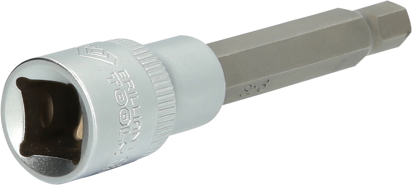Brilliant Tools  1/2" Innensechskant Bit-Stecknuss, 100 mm lang, 8 mm