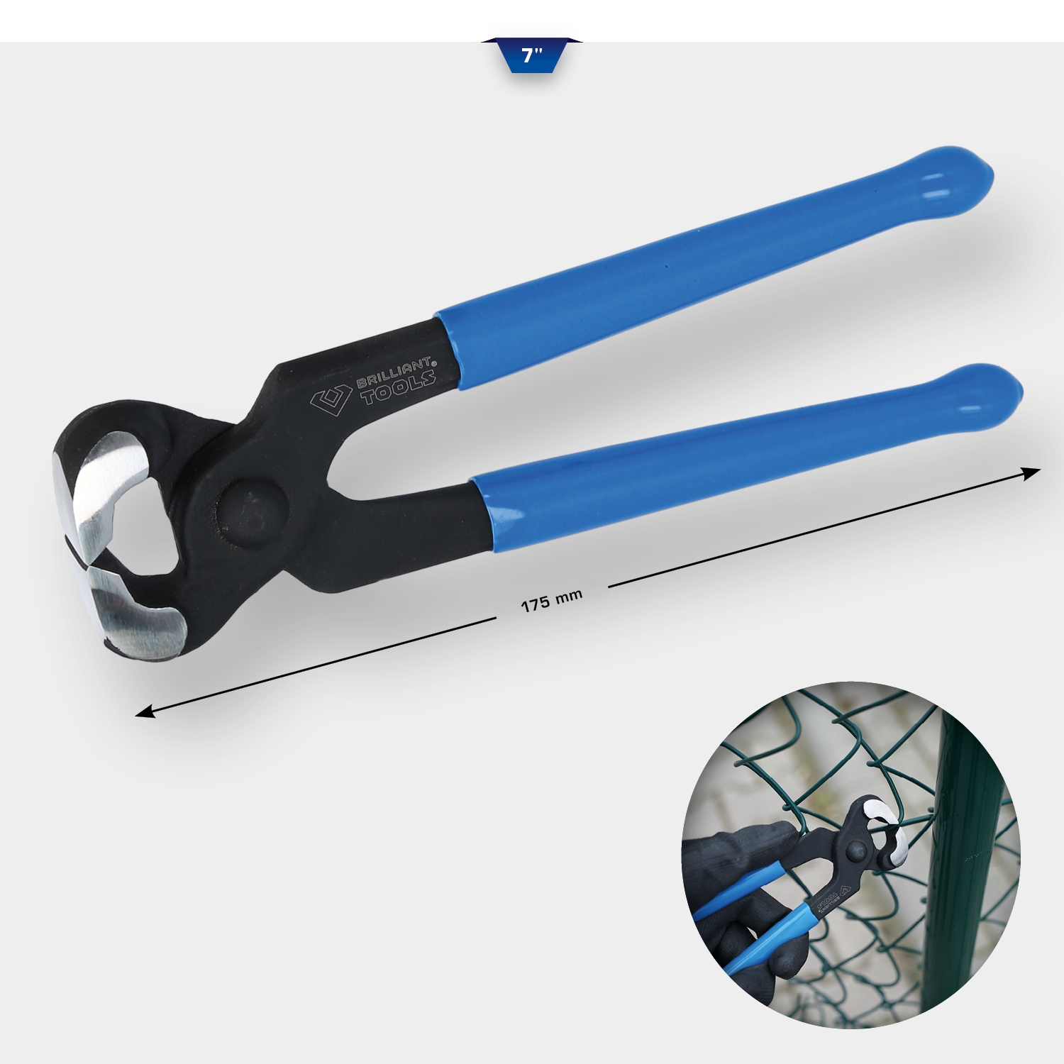 Brilliant Tools  Schwere-Beißzange 7", 175 mm